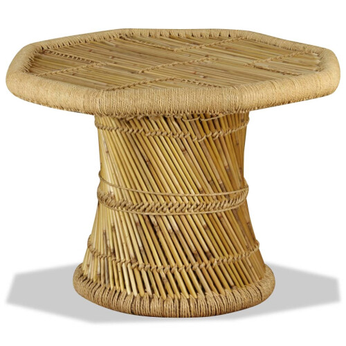 VidaXL Coffee Table Bamboo Octagon 60x60x45 cm