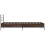 VidaXL vidaXL Bed Frame Brown Oak 75x190 cm Small Single Engineered Wood and Metal 5