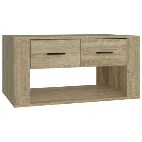 VidaXL vidaXL Coffee Table Sonoma Oak 80x50x40 cm Engineered Wood 1
