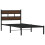 VidaXL vidaXL Bed Frame without Mattress with Headboard Brown Oak 80x200 cm 3