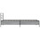 VidaXL vidaXL Bed Frame Grey Sonoma 100x200 cm Engineered Wood and Metal 5