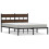 VidaXL vidaXL Bed Frame without Mattress with Headboard Brown Oak 160x200 cm 2