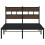 VidaXL vidaXL Bed Frame without Mattress with Headboard Brown Oak 120x200 cm 4