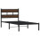 VidaXL vidaXL Bed Frame without Mattress with Headboard Brown Oak 100x190 cm 3