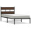 VidaXL vidaXL Bed Frame without Mattress with Headboard Brown Oak 80x200 cm 2