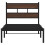 VidaXL vidaXL Bed Frame without Mattress with Headboard Brown Oak 100x190 cm 4