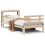 VidaXL vidaXL Bed Frame with Headboard without Mattress 75x190 cm Small Single 3