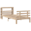 VidaXL vidaXL Bed Frame with Headboard without Mattress 75x190 cm Small Single 4