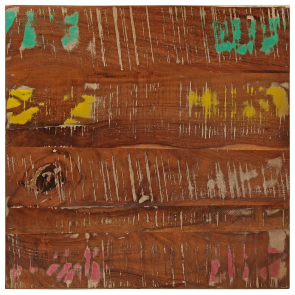 vidaXL Table Top 50x50x3.8 cm Square Solid Wood Reclaimed