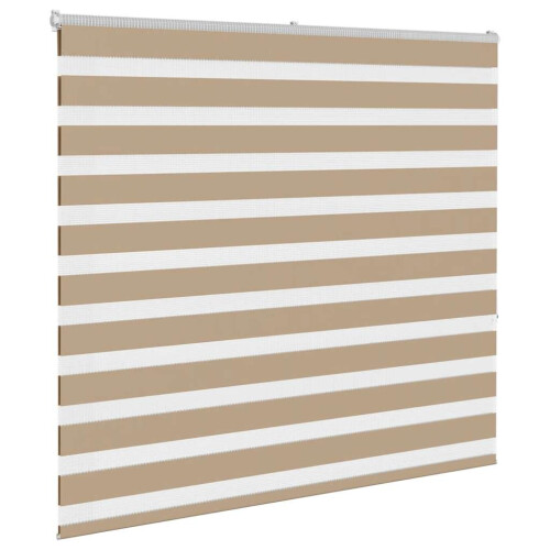 VidaXL vidaXL Zebra Blind Sand Brown 160x150 cm Fabric Width 155.9 cm Polyester 2