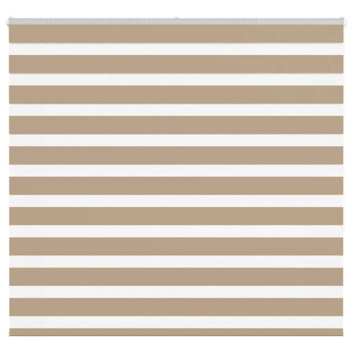 VidaXL vidaXL Zebra Blind Sand Brown 160x150 cm Fabric Width 155.9 cm Polyester