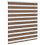 VidaXL vidaXL Doppelrollo Braun 130x150 cm Stoffbreite 125,9 cm Polyester 3