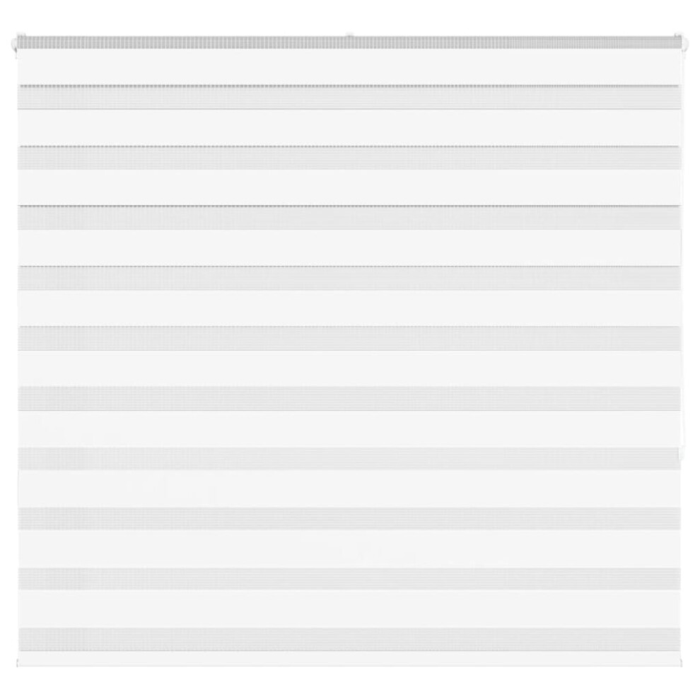 Vidaxl Zebra Blind White 165X150 Cm Fabric Width 160.9 Cm Polyester
