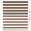 VidaXL vidaXL Doppelrollo Braun 130x150 cm Stoffbreite 125,9 cm Polyester 5