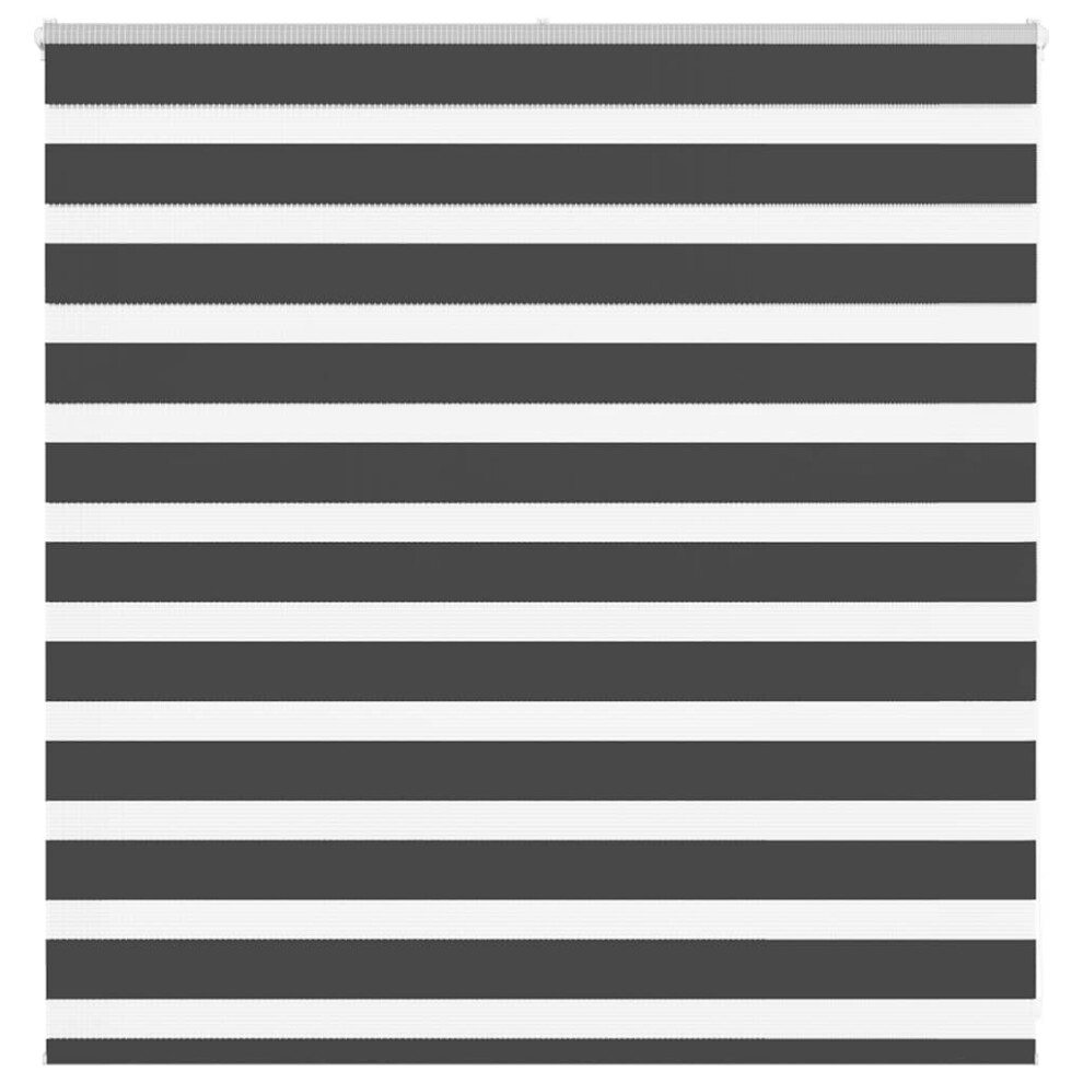 vidaXL Zebra Blind Black 150x100 cm Fabric Width 145.9 cm Polyester