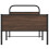 VidaXL vidaXL Bed Frame without Mattress 90x200 cm Brown Oak Engineered Wood 5