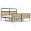 VidaXL vidaXL Metal Bed Frame without Mattress Sonoma Oak 160x200 cm 2