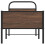 VidaXL vidaXL Bed Frame without Mattress 80x200 cm Brown Oak Engineered Wood 5