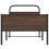 VidaXL vidaXL Bed Frame without Mattress 90x190 cm Brown Oak Engineered Wood 5