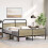 VidaXL vidaXL Metal Bed Frame without Mattress Sonoma Oak 160x200 cm 4