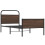 VidaXL vidaXL Bed Frame without Mattress 90x190 cm Brown Oak Engineered Wood 3