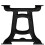 VidaXL vidaXL Coffee Table Legs 2 pcs Y-Frame Cast Iron 5