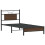 VidaXL vidaXL Bed Frame without Mattress Brown Oak 80x200 cm Engineered Wood 3