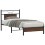 VidaXL vidaXL Bed Frame without Mattress Brown Oak 80x200 cm Engineered Wood 1