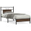 VidaXL vidaXL Bed Frame without Mattress Brown Oak 80x200 cm Engineered Wood 2