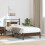 VidaXL vidaXL Bed Frame without Mattress Brown Oak 80x200 cm Engineered Wood 4