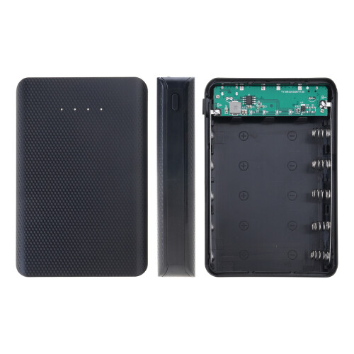 5x18650 Battery for Case with Power for  Black