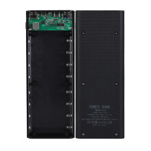 Detachable QC3.0 USB LCD Display 8x18650 Battery  Black