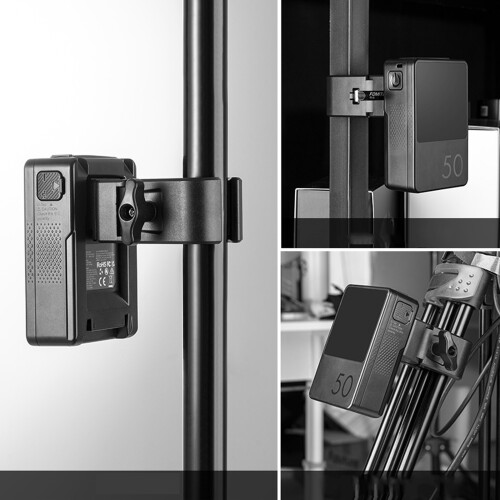 Adjustable Jaw V Mount Battery Clamp with 1