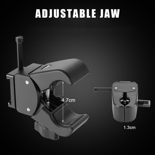 Adjustable Jaw V Mount Battery Clamp with 2