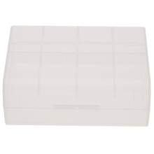 Clear Battery Storage Case for 2x26650 Batteries  1Pc