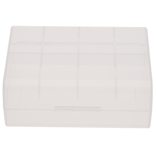 Clear Battery Storage Case for 2x26650 Batteries  1Pc