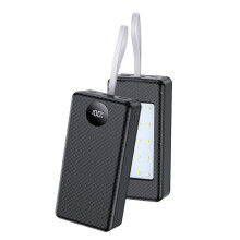 USB Charging Box 18650 Battery Power Case Black Fast Charging 22.5W