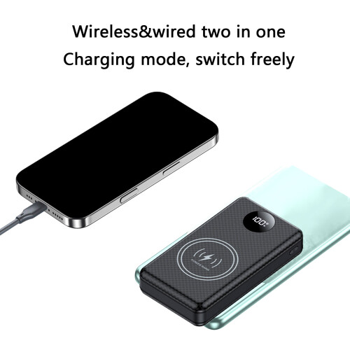 18650 Charging Case USB Power Enclosure Camping  White 22.5W with 15W 1
