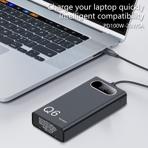Detachable USB Power Case Battery Case 6pcs  Black 1