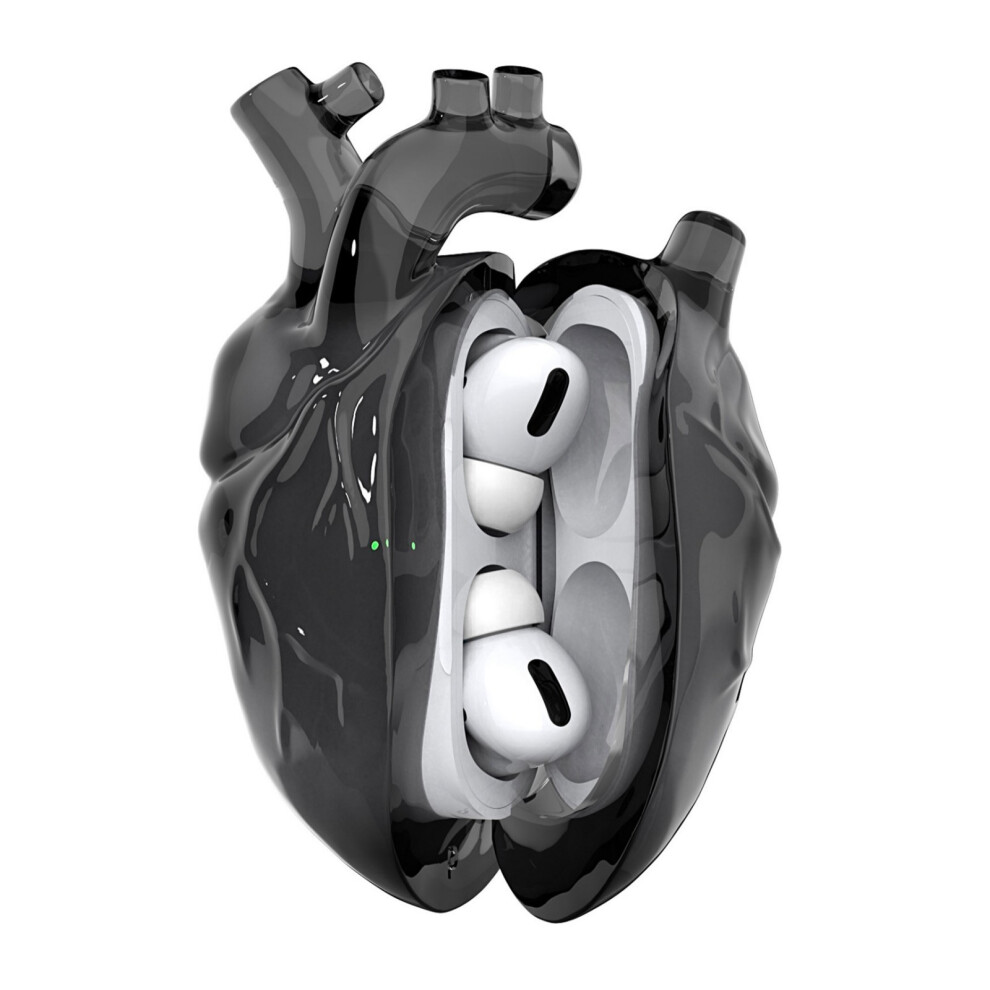 Liquid Silicone Heart Designs Earphone Case For For 3Rd Black 7730001208459