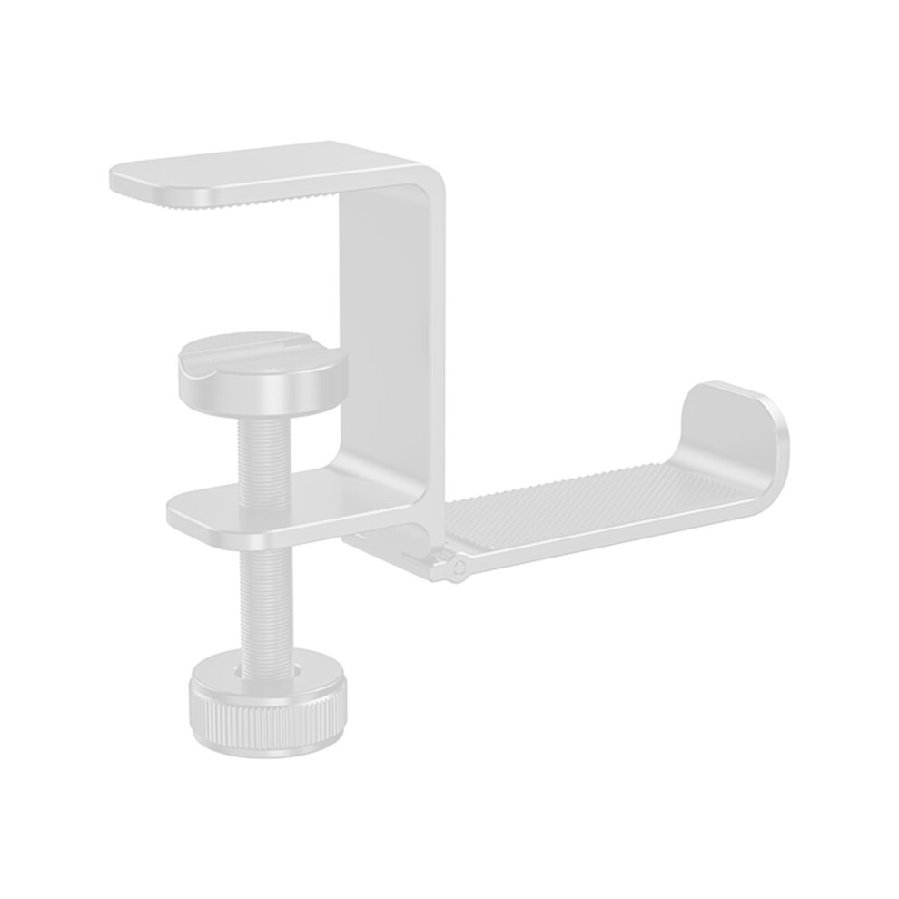 Silver Aluminum Headphone Stand Hook Headsets Holder, Foldable