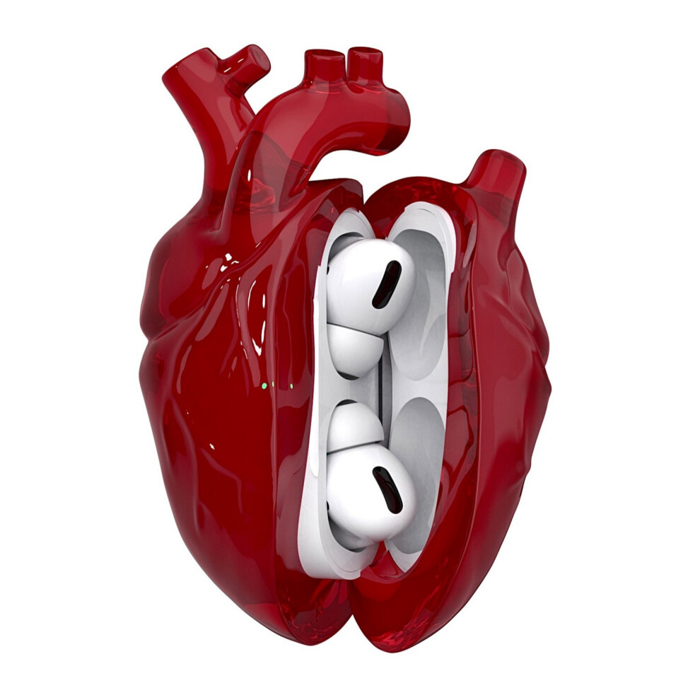 Liquid Silicone Heart Designs Earphone Case For For 3Rd Red 7730001208527