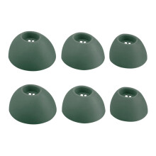 3Sets Silicone Ear Tips Earplugs for Buds Dark Green
