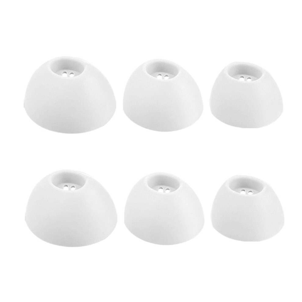 3Sets Silicone Ear Tips Earplugs For Buds White 7730001209333