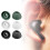 3Sets Silicone Ear Tips Earplugs for Buds  Dark Green 5