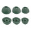 3Sets Silicone Ear Tips Earplugs for Buds  Dark Green 7