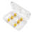 6Pcs Antislip Waterproof Replacement Earplug Ear Tips  Yellow 1