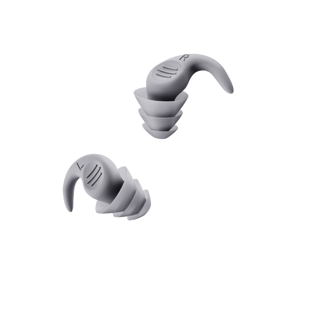 1Pair Noise Reduction Silicone Earplugs Anti-Noise Hear Gray 7730001211565