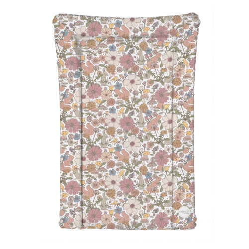 Baby Waterproof Changing Mat with Raised Edges Garden Flowers
