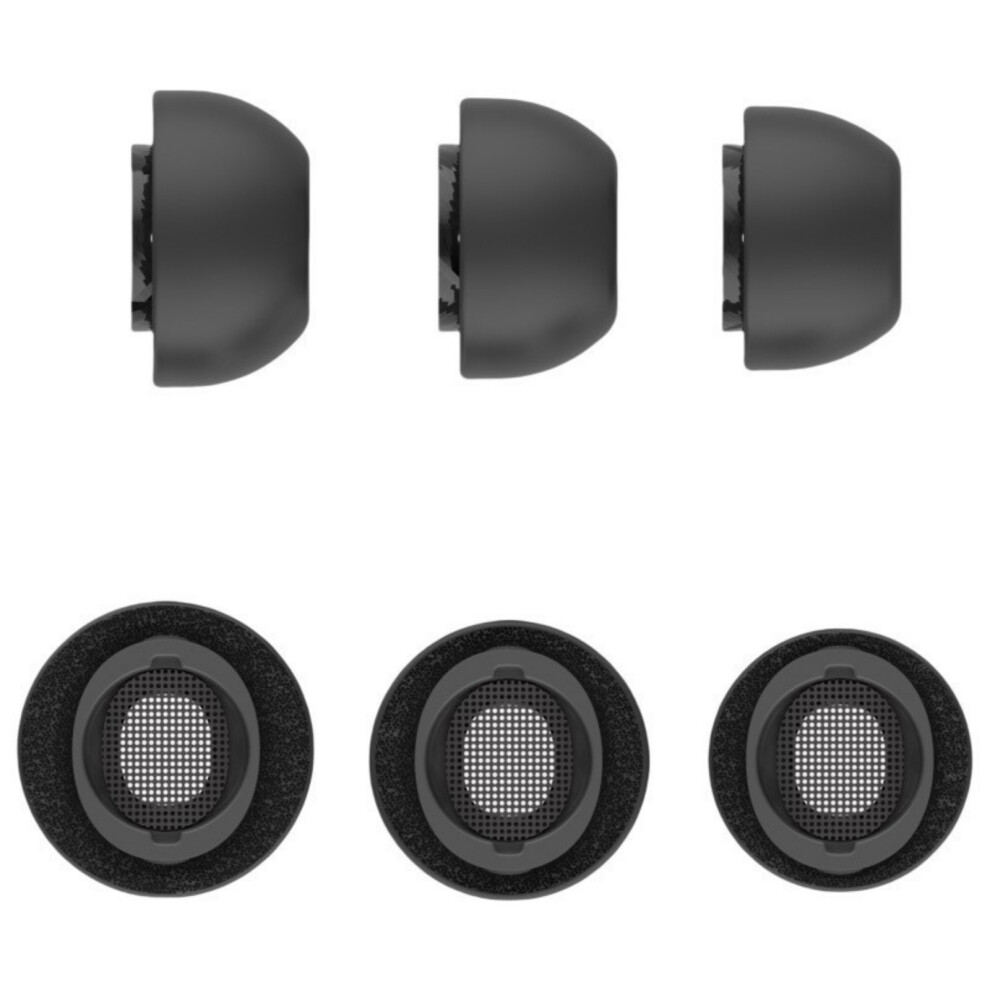 Comfortable Memory Foam Eartips Earplug For Earbud,3Pair Black 7730001218007